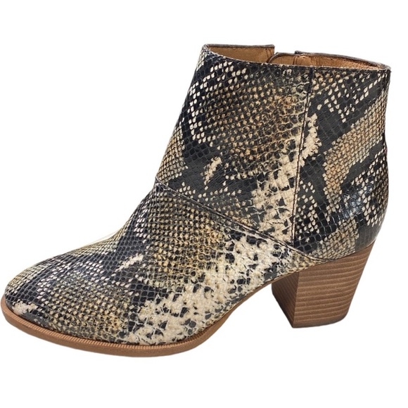 NWOB The Rosie Ankle Boot in Snake Embossed Leather - Picture 5 of 11
